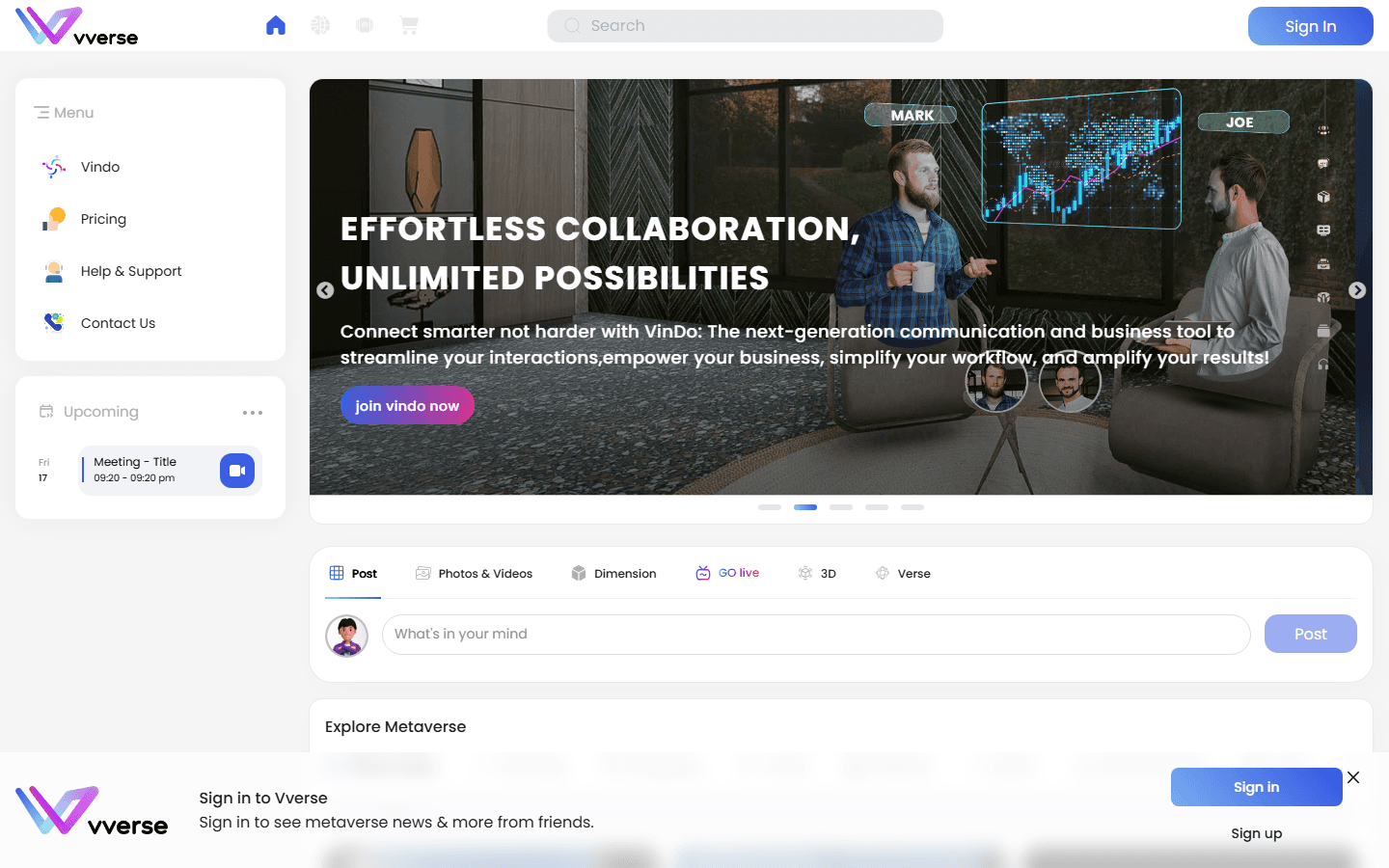 VVerse — preview
